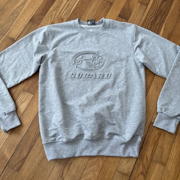 Subaru Official Gear Sweater Men's Gray Size S - Picture 2 of 6